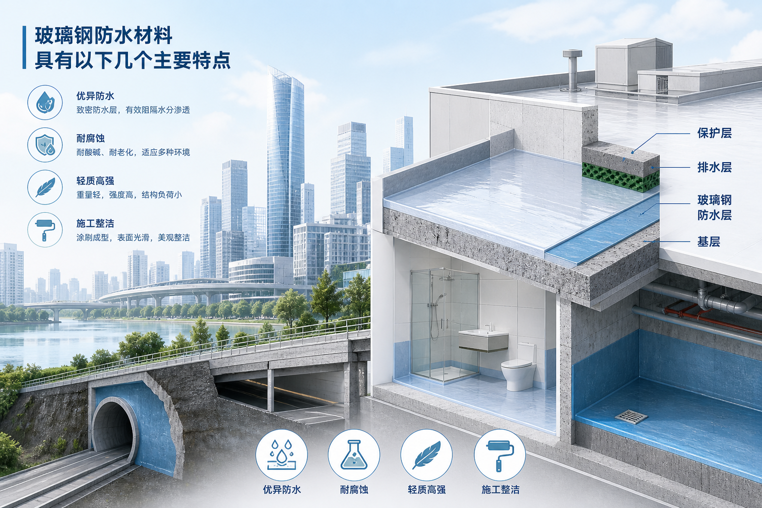 2023年玻璃钢防水材料市场趋势分析，关注 哈密 发展